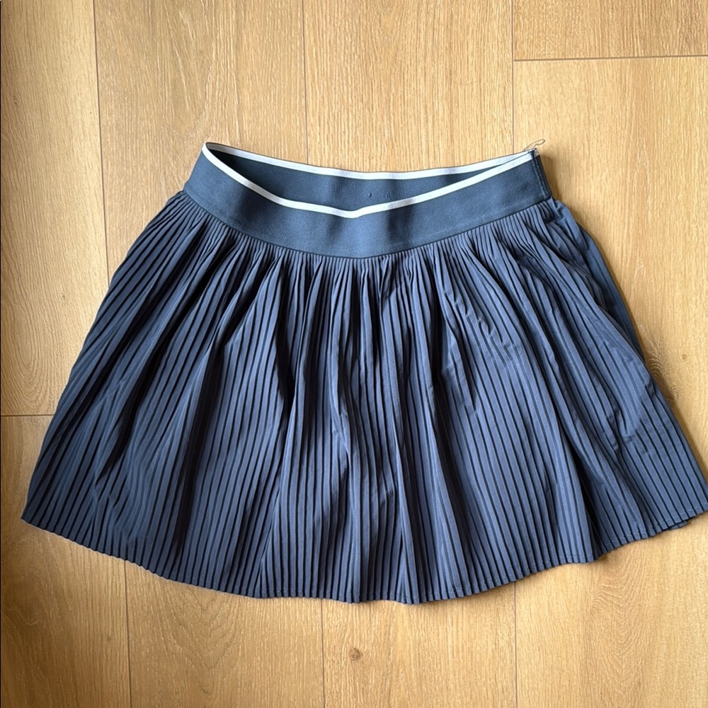 Navy Pleated Women's Skirt